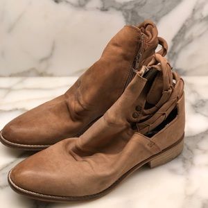 Free People brown leather bootie